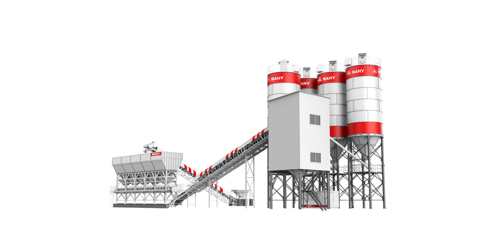 Sany HZS240ME Concrete Batching Plant - Sany Concrete Machinery